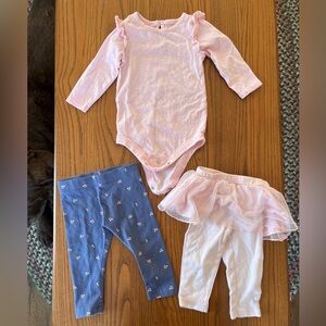 Pink Baby Bodysuit and Leggings
